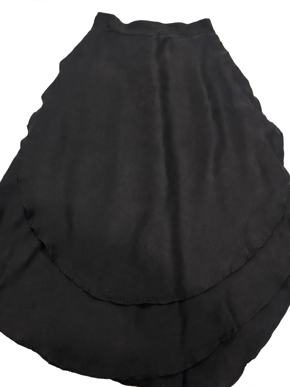 Calypso St. Barth Black High-Low Layered Skirt